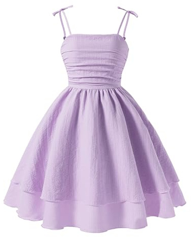 Genérico - Vestido de princesa para niña, ceremonia, de noche, color marfil y satén, cinturón de lazo para boda, bautizo, gala, niña, ocasión A121, morado, 10 años