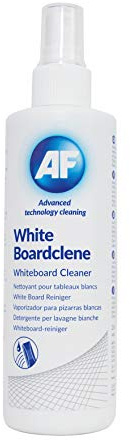 AF BCL250 Whiteboard-Reinigungslösung; Reinigt und entfernt Tinte von Whiteboard-Oberflächen; Pump-Sprühflasche; Ideal für Schulen, Büros, Klassenzimmer + Labore