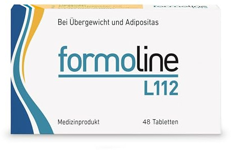 formoline L112: Kalorienmagnet zum Abnehmen, mit Wirk-Ballaststoff L112 auf natürlicher Basis zur Gewichtsreduktion & -kontrolle bei Übergewicht, Klinisch belegt, 48 Tabletten