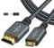 Twozoh Mini HDMI auf HDMI Kabel 1M, geflochtenes HDMI auf Mini HDMI Kabel, unterstützt 3D, 4K/60Hz, 1080p, 720p