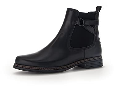 Gabor Damen Chelsea Boots, Frauen Stiefeletten,Wechselfußbett,Best Fitting,Stiefel,Booties,halbstiefel,schwarz (Ra.cogn.),38.5 EU / 5.5 UK