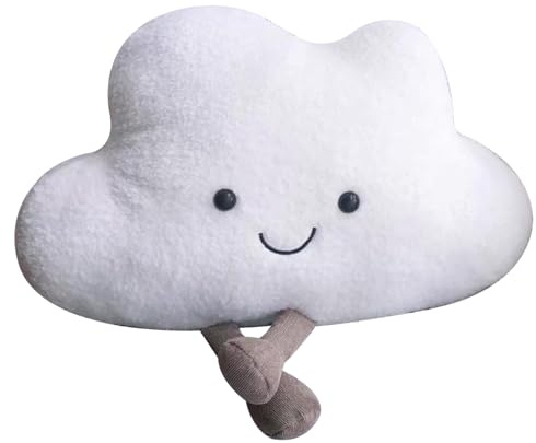Jorzer Wolkenkissen Plüschkissen in Wolkenform niedliches Wurfkissen mit Fuß Cartoon 50x35 cm lustiges Kissen dekoratives Wolkenkissen für Kinder Kinderzimmer Sofa Schlafzimmer