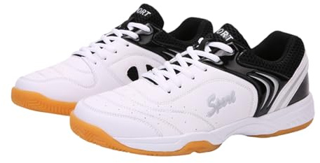 Kraftpaid Scarpe da Tennis da Tavolo,Scarpe da Pallavolo Unisex,Scarpe da Allenamento da Tennis,Scarpe da Badminton Leggera,Scarpe da Ping Pong Uomo Donna,Sneakers da Interno Leggere da Badminton