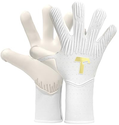 T1TAN Rebel 2.0 White-Out (FP) - Gants de Gardien de But - Gants de Football pour Gardiens de But - avec Protection des Doigts - Taille 9
