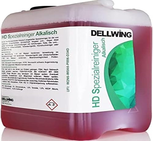 DELLWING detergente a ultrasuoni concentrato, per carburatore, teste dei cilindri, iniettori, ugelli degli iniettori e altre parti, liquido per bagno a ultrasuoni e sporco ostinato, tanica da 2,5 l