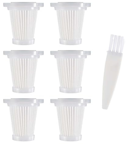 CDDCWZ Confezione da 6 filtri HEPA lavabili, filtri di ricambio per mini aspirapolvere portatile senza fili, per aspirapolvere portatile per auto