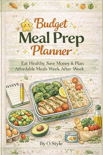 Budget Meal Prep Planner: Eat Healthy, Save Money & Plan Affordable Meals Week After Week