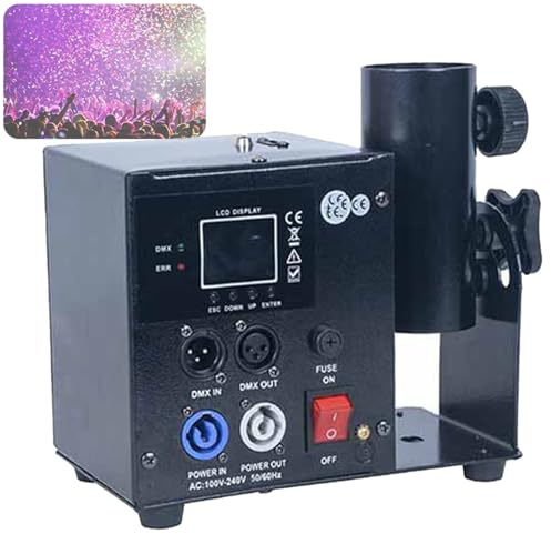 Lanzador de confeti eléctrico con DMX512 y control remoto para eventos, fiestas, clubes y conciertos