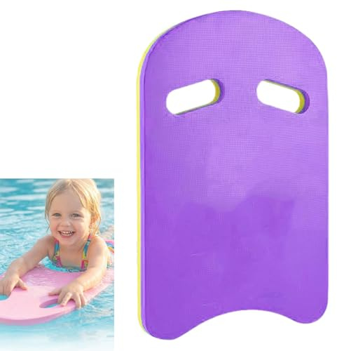 Swimming Kickboard,Swimming Kickboard for Kids & Adults,EVA Foam Swim Training Aid with Secure Hand Holes,Anti-Slip,Buoyant Kick Float for Beginners Swim Kick Board (U-purple)