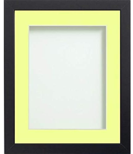 Frame Company Allington Black 9x7 Frame with Lemon Bon Bon Mount for 6x4