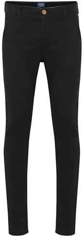 Blend BHNATAN Herren Chino Stoffhose mit Stretch, Größe:W34/32, Farbe:Black (70155)