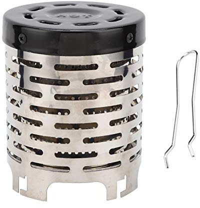 KIMISS Chauffage de Tente, équipement de Plein Air, Camping Portable Double Couche en Acier Inoxydable, Couverture Chauffante Sûre avec Poignée pour la Randonnée, la Pêche, Les Voyages,