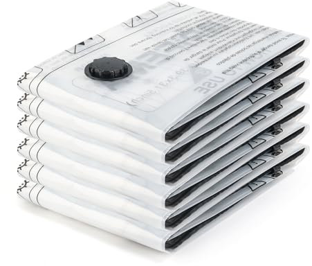 GRIFEMA 6 Stück Vakuumbeutel 70x50 cm – Platzsparend für Bettwäsche, Bettdecken, Decken und Reisen, Wiederverwendbar Vakuumbeutel für Kleidung, GH83-5