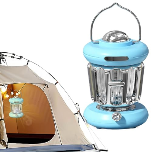 Faroles de camping colgantes – Linterna de camping de mano – Lámpara de luces brillantes para camping, luz recargable para tienda de campaña al aire libre, luces portátiles para el hogar, tormenta de