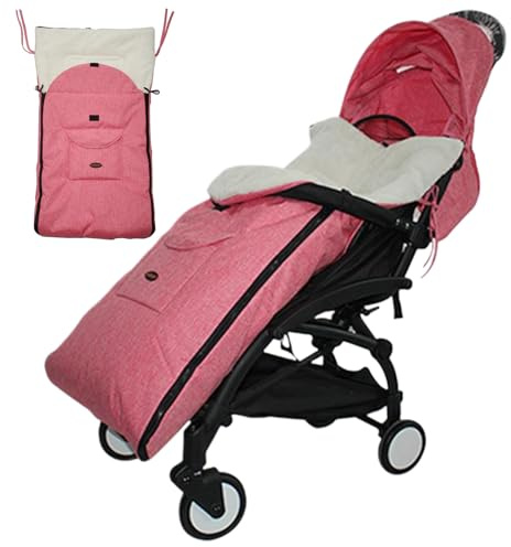 Stroller Footmuff, Warm Cozy Stroller Sleeping Bag with Plush Lining, Multifunctional Bunting Bag, Zipper Cover for Winter, Most Strollers, PramsHoliday Decor