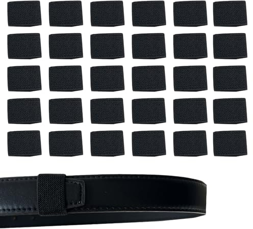 Tiras Sujetadoras para Cinturón de Pantalón | 30 piezas retenedor elástico resistente,Retenedor de Correa para Cinturón de Cuero - Para aire libre, senderismo, camping, escalada, deportes, viajes, tra