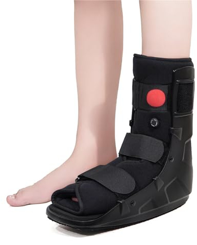 Bota Ortopédica Corta Walker con Aire para Esguince de Tobillo y Fractura de Pie Bota Inmovilizadora para Recuperación de Rotura de Dedos Estabilizador de Compresión Inflable Hombre Mujer(M)