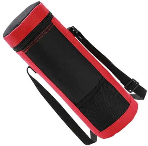 EXAOMBLE Bolsa Protectora de Vino 2l Negra de Oxford para Viaje Picnic | Aislamiento Térmico, Portátil y Ligera, Protege la Botella contra Roturas, para Lunch y Salidas