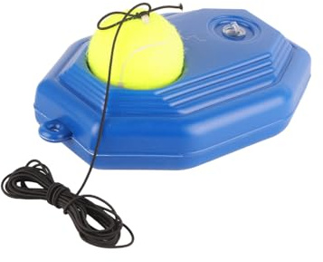 GOTOTOP Tenis de pelota de entrenamiento para principiantes, tenis, con cuerda, tenis, entrenamiento y cuerda de goma de alta elasticidad con base accesorio, 15 x 20 x 5 cm