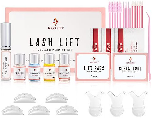 ICONSIGN Aktualisierte Version Wimpernlifting Set, Starter Kit, Wimpernwelle, Wimpernlaminierung, Ideal für Partys, Geburtstage