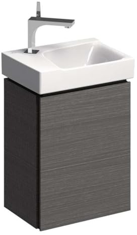 Geberit Xeno 2 Handwaschbecken-Unterschrank 380x525x265mm, 1 Tür, 500.502.43.1, Farbe: Sculturagrau Malamin Holzstruktur