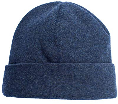 FosterNatur, Classico berretto di lana con fodera in cotone, 100% lana extrafine, fodera 100% cotone biologico, Cosmos, Taglia unica