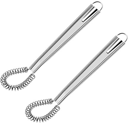 WEERSTONE 2 frusta con spirale in acciaio inox, 20 cm, colore argento