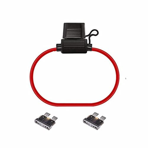 Movilideas 1 x Sicherungshalter für Auto, wasserdicht, mit 2 Sicherungen von 1 A.