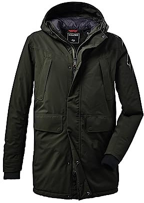 killtec Herren Funktionsparka mit Kapuze KOW 115 MN PRK, dunkeloliv, L, 37156-000