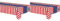 Folat 8714572296533 Party-Tischdecke, Motiv USA, 130 x 180 cm (Packung mit 2)