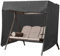ZONADAH Outdoor-Schaukelabdeckung, 3-Sitzer-Hängemattenabdeckung, Garten, wasserdichte Schaukelabdeckung, Terrassenüberdachung, UV-beständige Abdeckung für Schaukelmöbel, Stuhl, 220 x 125 x 170 cm