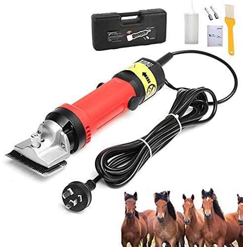 Profesional Maquina de Esquilar para Caballo, Esquiladora Caballos 690W & 6 Velocidades Ajustables Eléctrica Maquinilla Cortapelos para Animales de Granja Grandes, Cuidado del Caballo