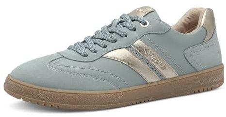 s.Oliver Damen Sneaker flach mit Schnürsenkeln Freizeit, Blau (Light Blue Com), 37 EU