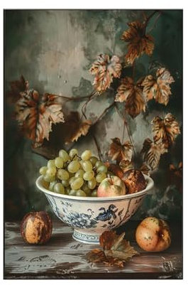 RNXAOPEN Paint by Numbers for Adults Halo Paint by Numbers Kits for Adults Beginners Fruit DIY Acrylic Pigment Drawing with Brushes and Acrylic for Home Wall Decor Gifts for Women 16x20in/40x50cm X-3