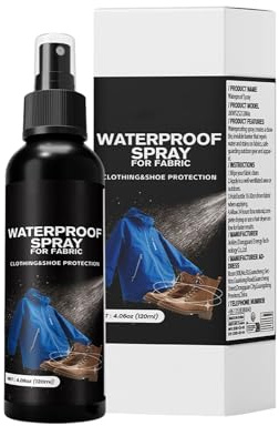 Vattentätt sprutmaterial – vattenskyddsmedel, 120 ml skyddande | beläggningsvätska för utomhusbruk | Hållbar hydrofob formel för jacka, soffa, ryggsäck, , matta, kläder, reg