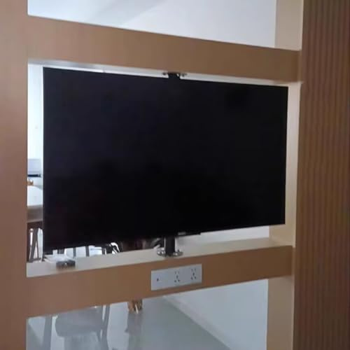 GUODDM Golvstativ med 360 graders roterande ram för LCD-TV, svängbar för vägg delning, roterande TV-bänk bas, kompatibel med 32 till 75 tum LED-skärmar (60–85 cm)