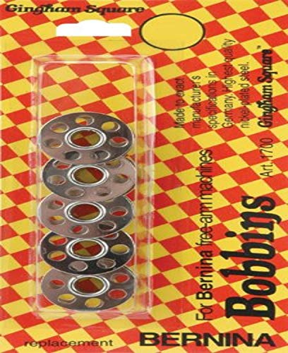 Cameo Bernina Metal Bobbins, 5/Pkg, Silver