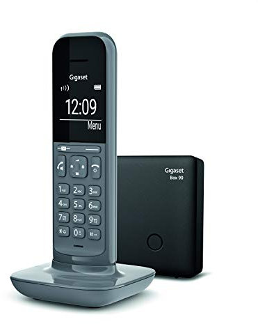 Gigaset CL390 Telefono Cordless, Funzione Black List e Non disturbare, Vivavoce, Display Ampio, Standard, Grigio [Versione Italiana]