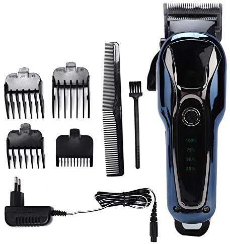 Cortadora de pelo eléctrica profesional Cortadora de pelo Herramienta de peluquería para cortar el cabello 2 horas Batería grande Cortadora de pelo recargable portátil Kits de corte de pelo