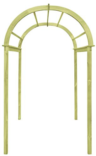Festnight Arco da Giardino per Piante, Arco a Traliccio 125x150x235cm in Legno di Pino Impregnato Verde