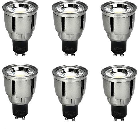 Ossun Lot de 6 ampoules LED GU10 à col long 76 mm 9 W GU10 Blanc lumière du jour 4000 K Super lumineuses Économie d'énergie Équivalent ampoules halogènes 80 W 720 lm Angle de faisceau 120°