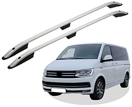 RC Royal Class Dachreling aus Aluminium eloxiert passend für VW T6 L2 lang (LWB) Baujahr ab 2003 passgenau in Silber mit Allgemeiner Betriebserlaubnis (ABE)