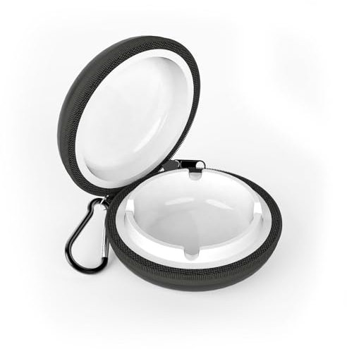 Juspota Zigaretten Taschenaschenbecher, Reißverschluss Tragbarer Mini Aschenbecher Geruchsdicht für Unterwegs, Wandern, Camping, Weiß