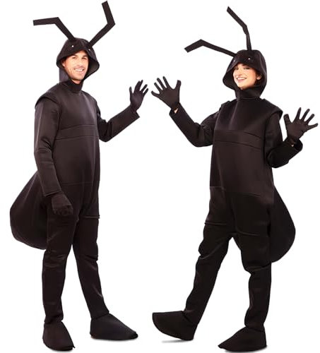 Krause & Sohn Ameisen Kostüm Waldameise Big Ants für Erwachsene Schwarz G. S-L Tierkostüm Paarkostüm Gruppenkostüm Fasching Karneval Mottoparty (42 (Damen))