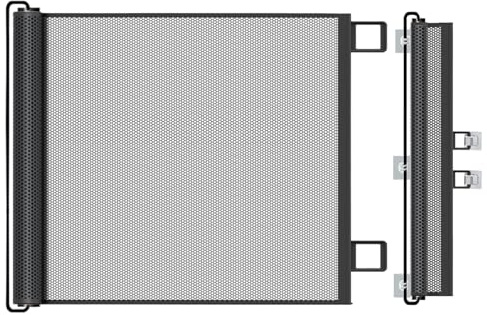 Recinzione mobile, 110/130 cm di lunghezza e 78 cm di altezza, protezione per aiuole, recinzione in rete per bambini, senza punzonatura, ideale per campeggio, recinto per cani, recinzioni di