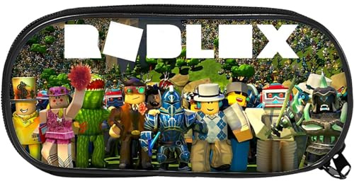 PYTRARTY Rob-lox Federmäppchen，R-oblox Pencil Case，R-oblox Mäppchen