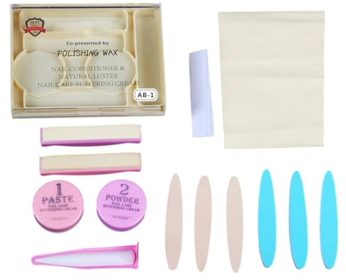 Kit De Manicura Japonés, Kit Profesional Para Pulir Y Abrillantar Las Uñas Con Pulidor, Herramientas De Manicura Nutritivas Para Un Brillo Natural, Ideal Paras Mujeres Principiantes