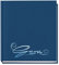 VELOFLEX 5420050 - Gästebuch Classic mit Prägung Gäste, 144 Seiten weißes blanko Papier, 205 x 240 mm, blau