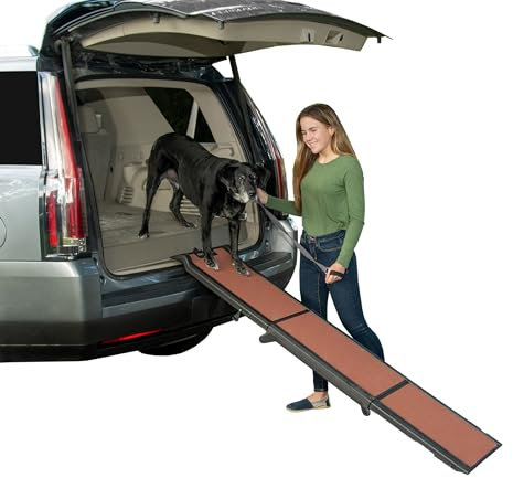 Pet Gear Travel Lite Dreifach-Faltrampe für Hunde, 180cm Länge, trägt 100kg