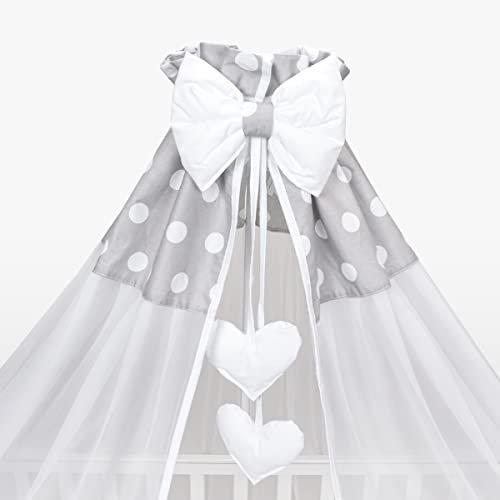 Dosel de gasa. Cortinas de tul para cuna de bebé y abrazadera metálica con soporte diseño 14 Talla:Canopy Only - No Holder